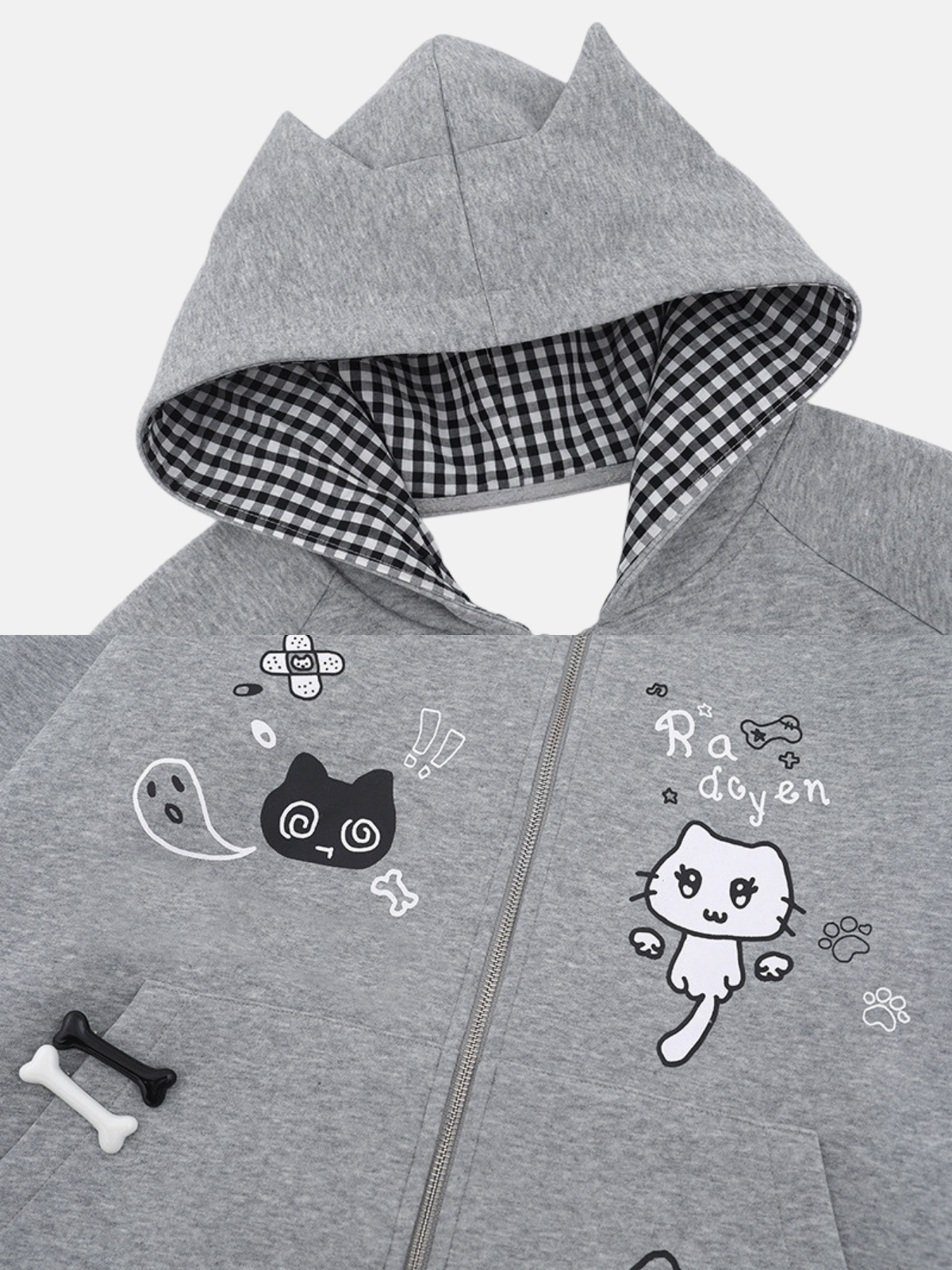 Haaura Spooky Kitten Ear Hoodie