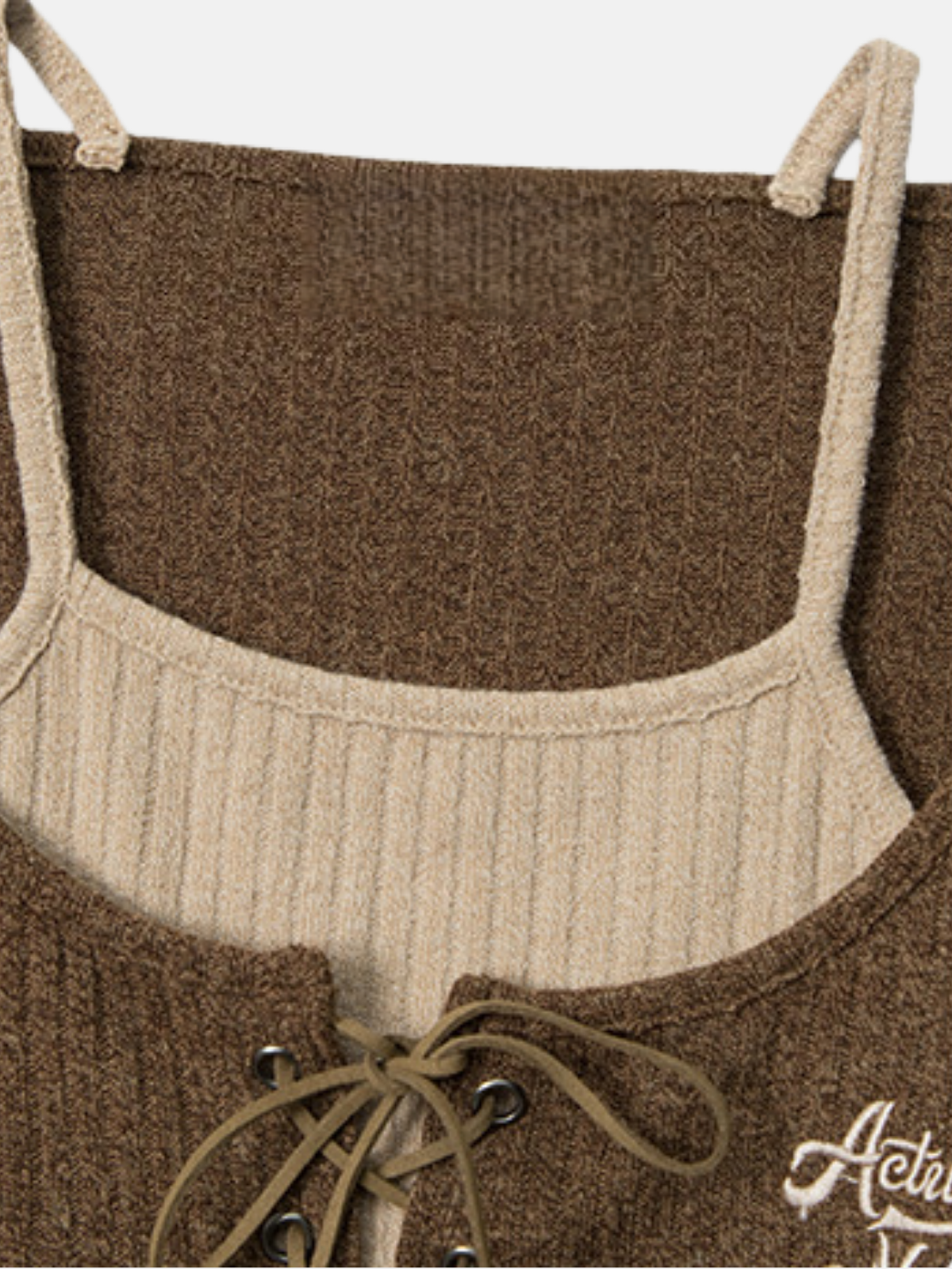 Haaura Arithmetic Muscle Embroidered Crop Sweater