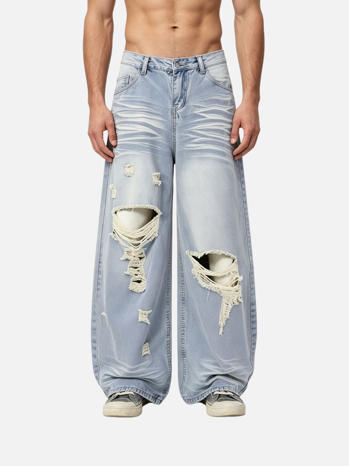 Haaura Baggy Distressed Jeans