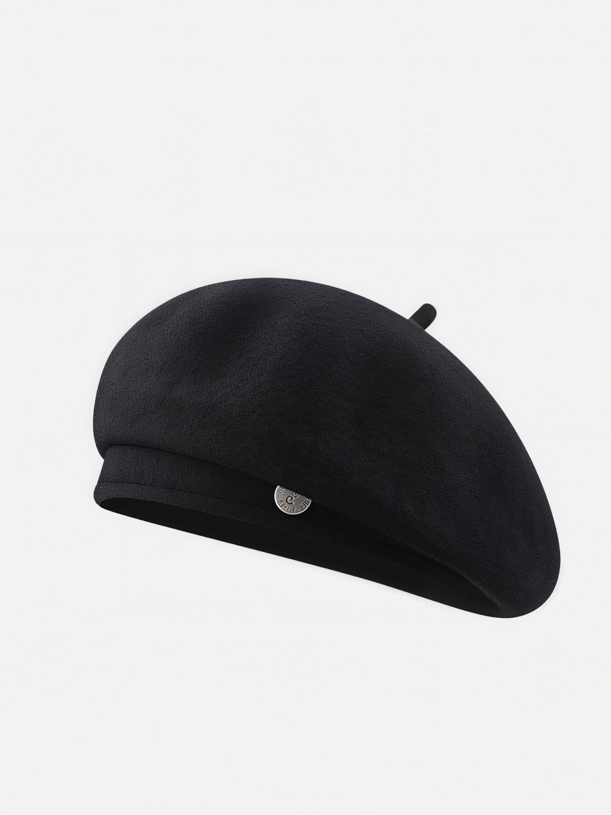 Red Felt Metal Badge Beret