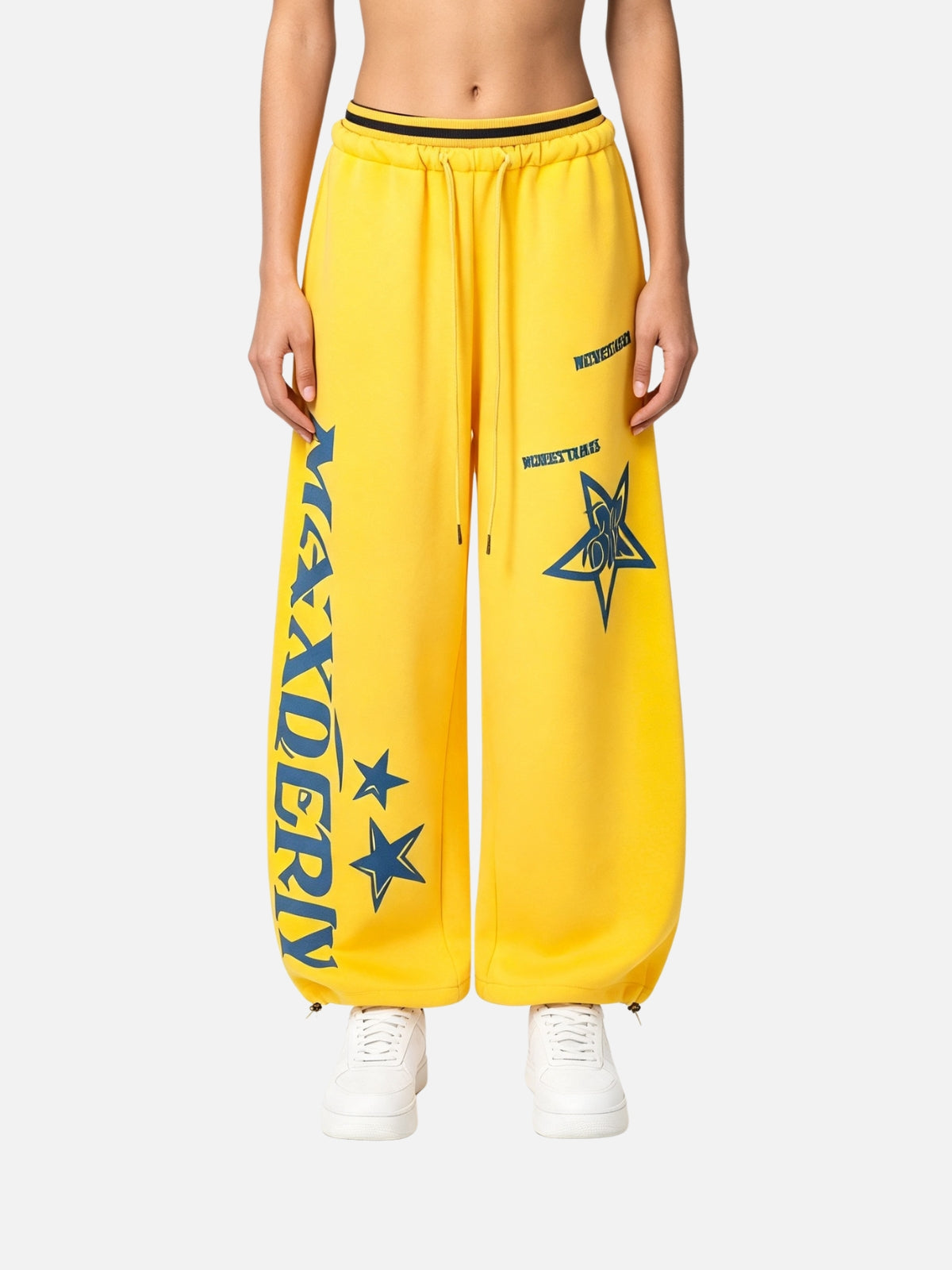 Haaura Vertical Letter Graphic Sweatpants