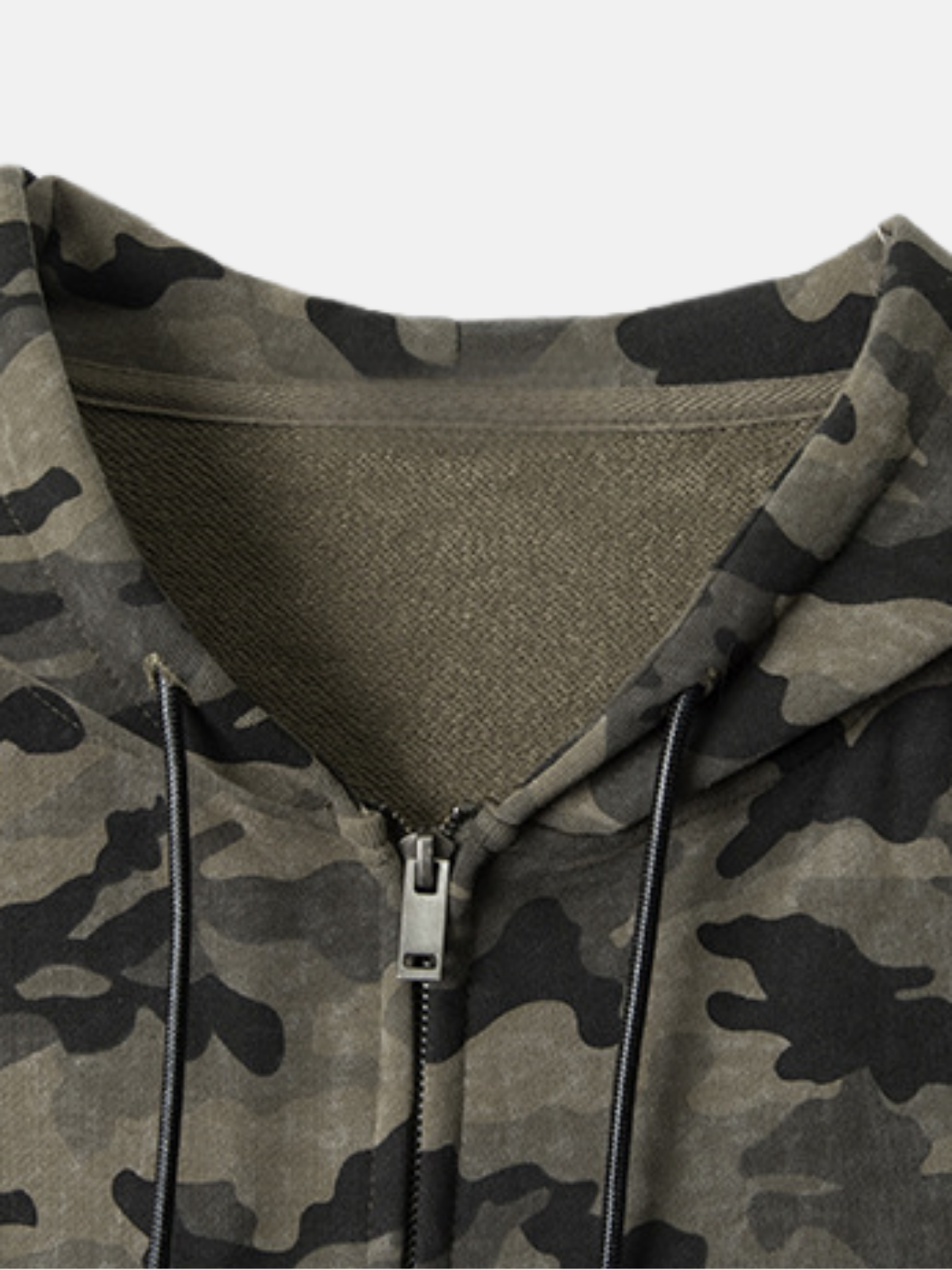 Haaura Camo & Logo Zip Hoodie