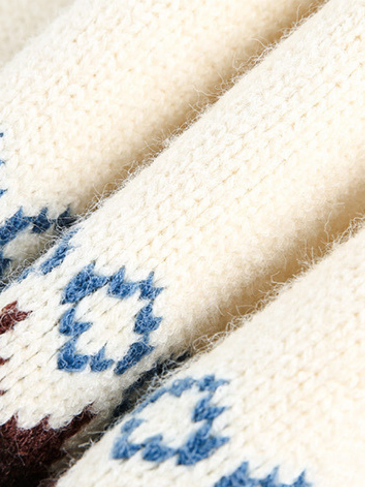 Haaura Nordic Fair Isle Crewneck Sweater