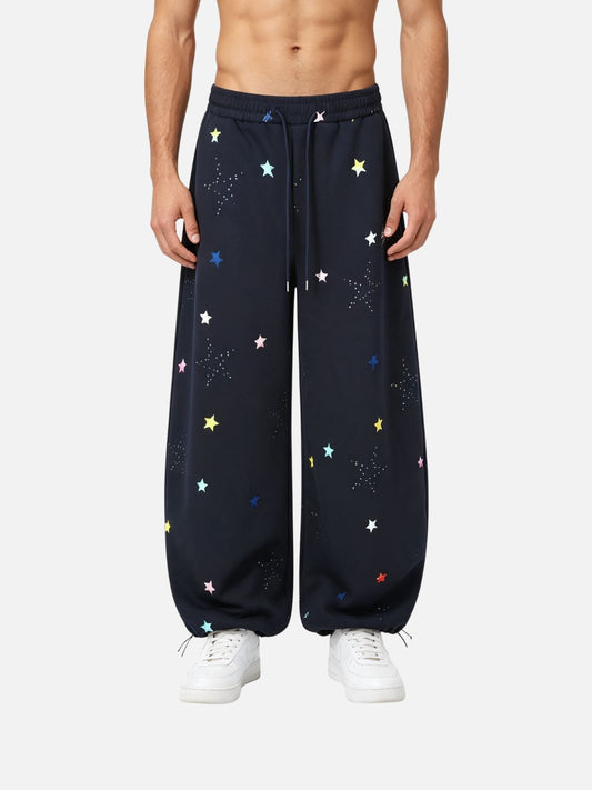 Haaura Colorful Star Graphic Sweatpants