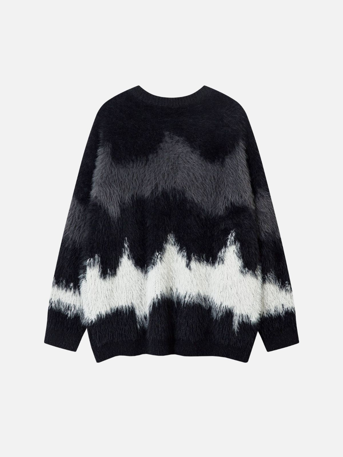 Haaura Tie-Dye Gradient Crewneck Sweater