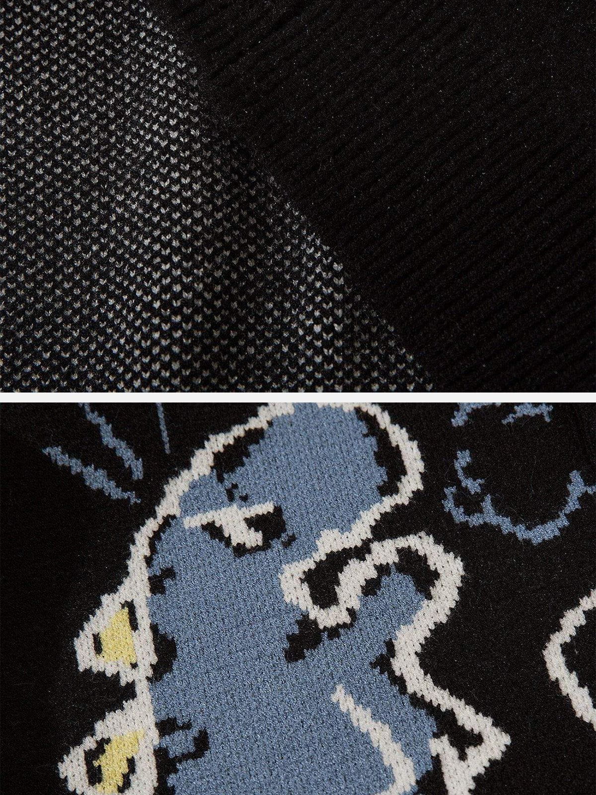 Haaura Dinosaur Graphic Knit Cardigan