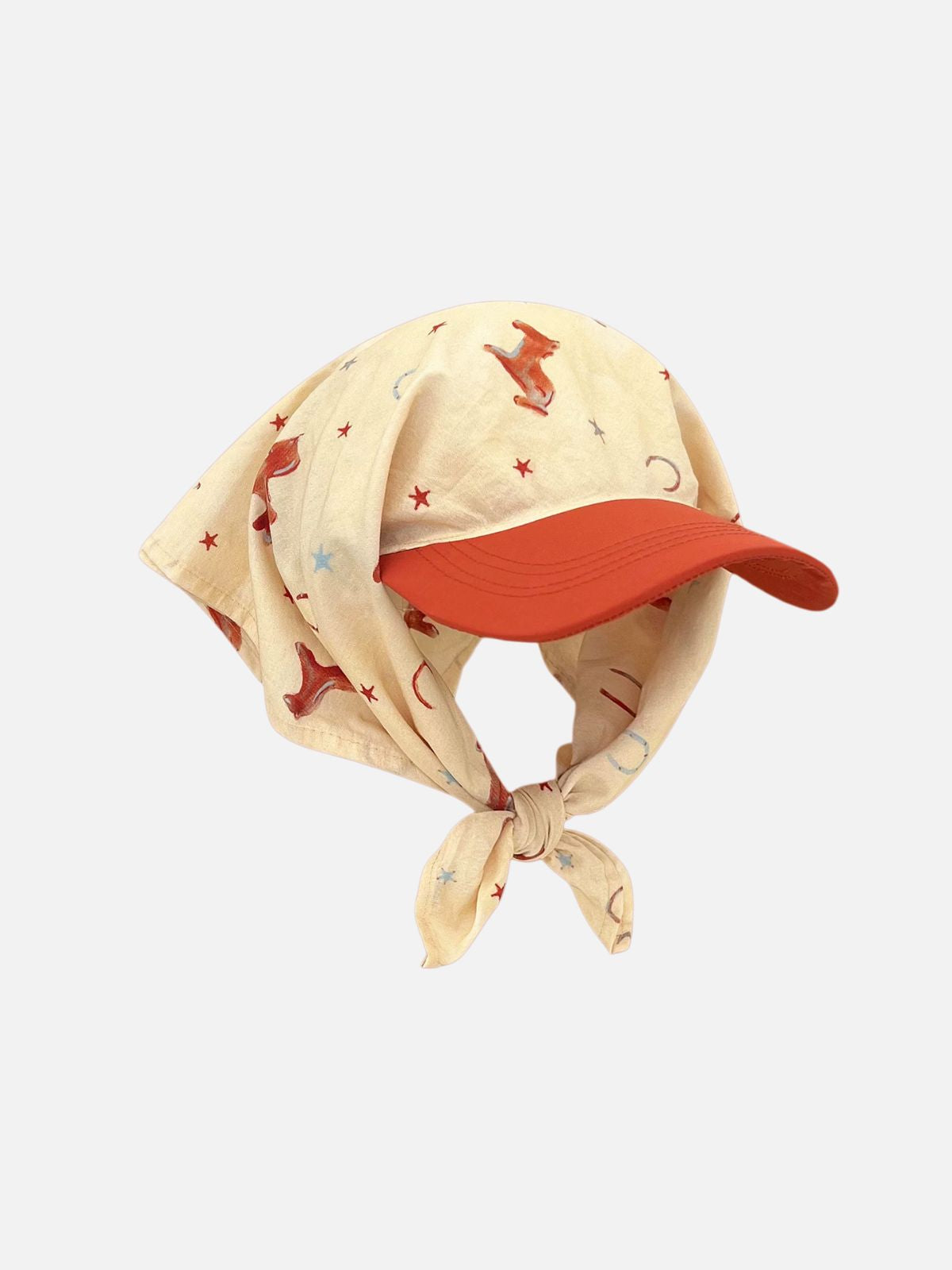 Haaura Animal & Moon Print Neck Flap Cap