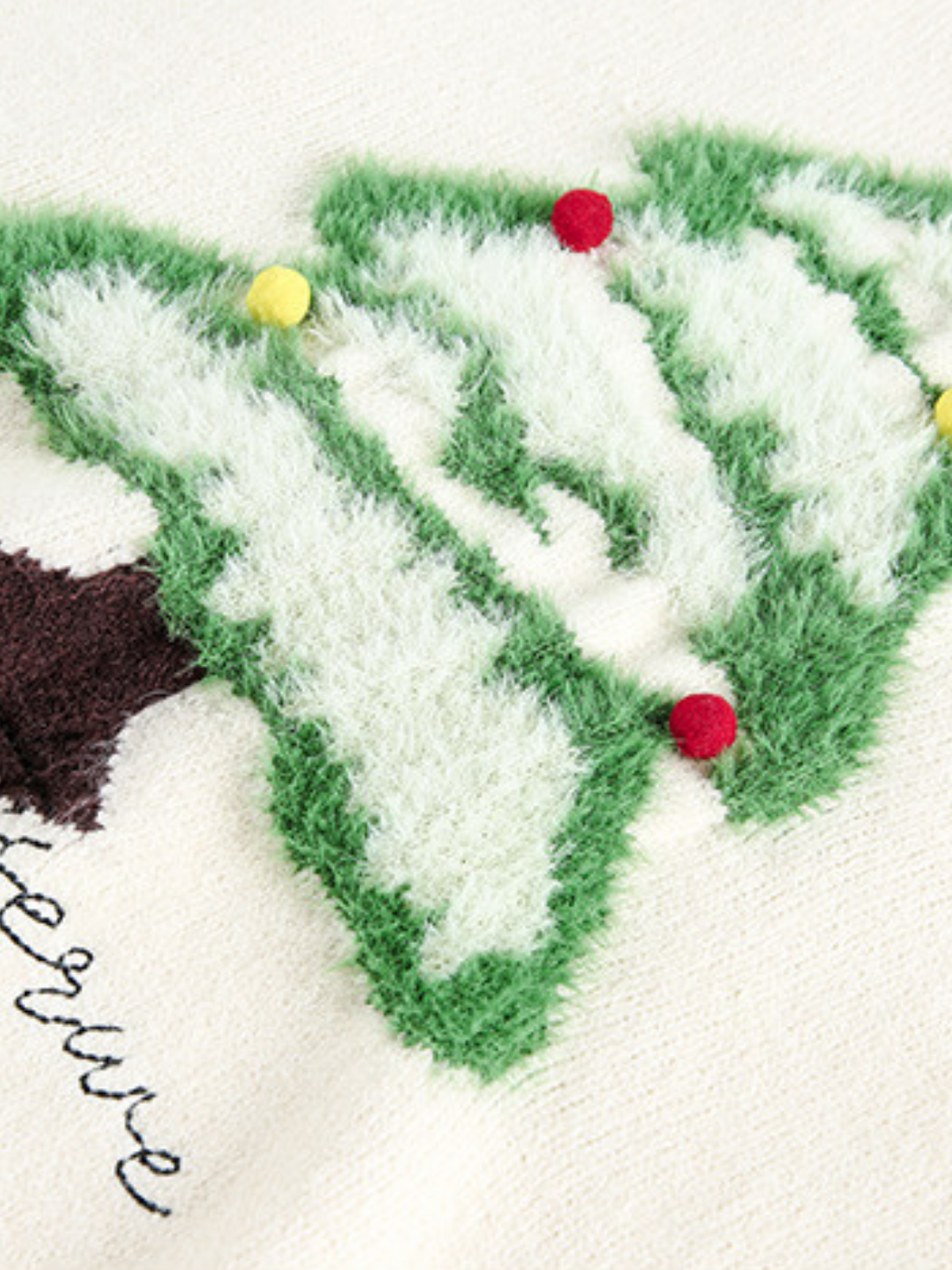 Haaura 3D Christmas Tree 1998 Knit Sweater