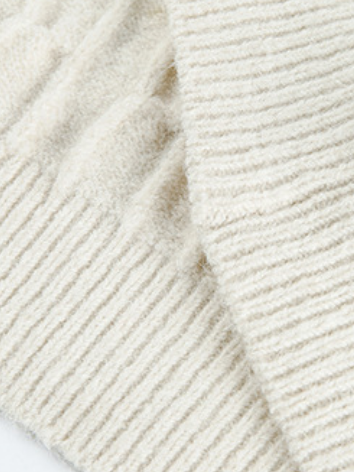 Haaura Cable Knit Button-Front Cardigan