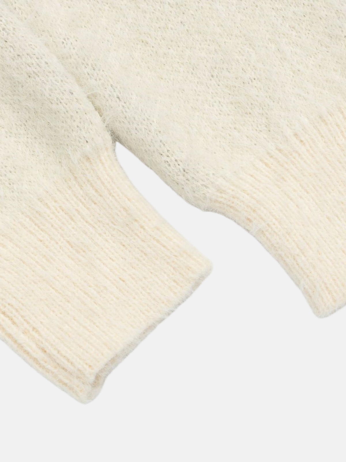 Haaura Tie Accent Cable Knit Hoodie