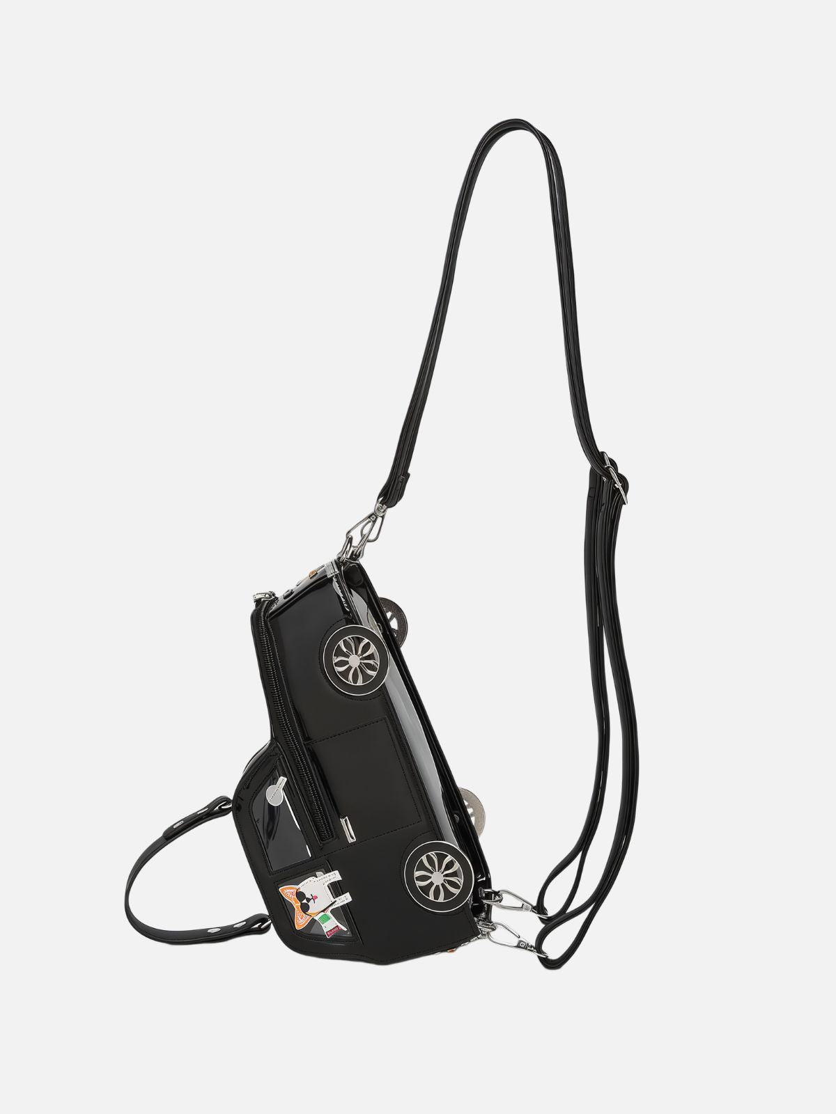 3D Car-Shaped Leather Handbag