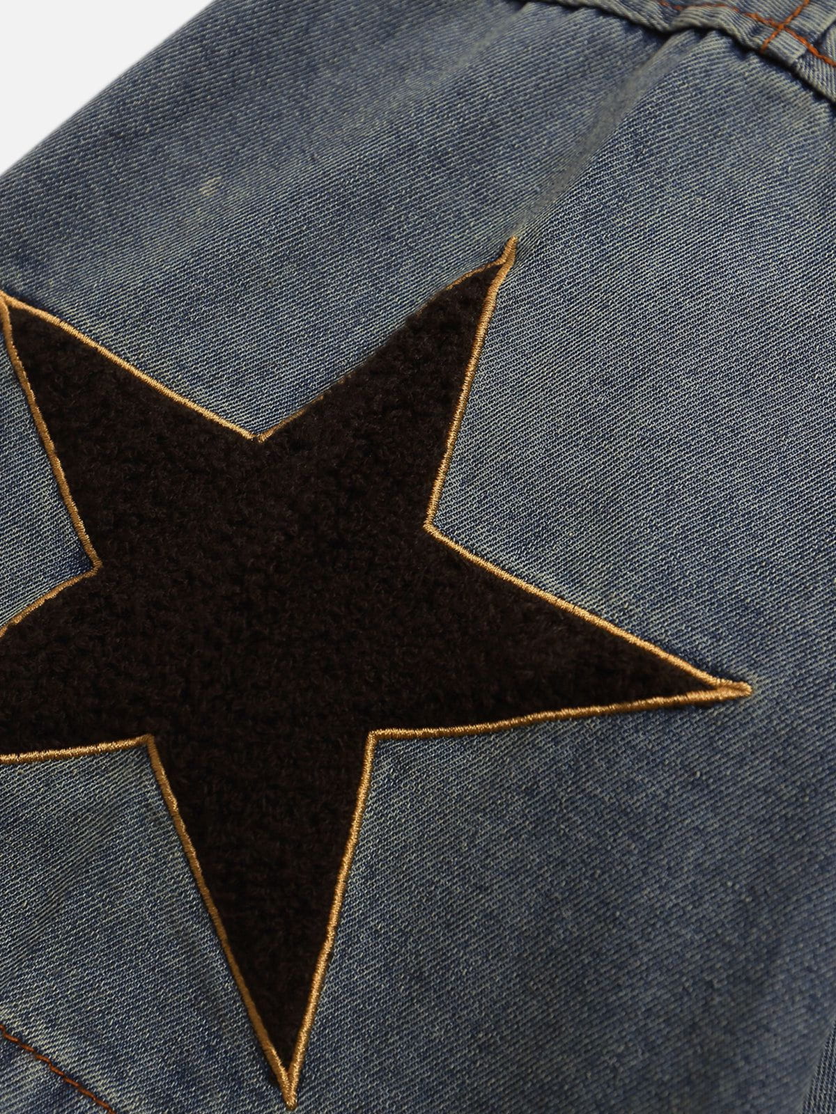 Haaura 80 V-neck Vintage Star Denim Tee