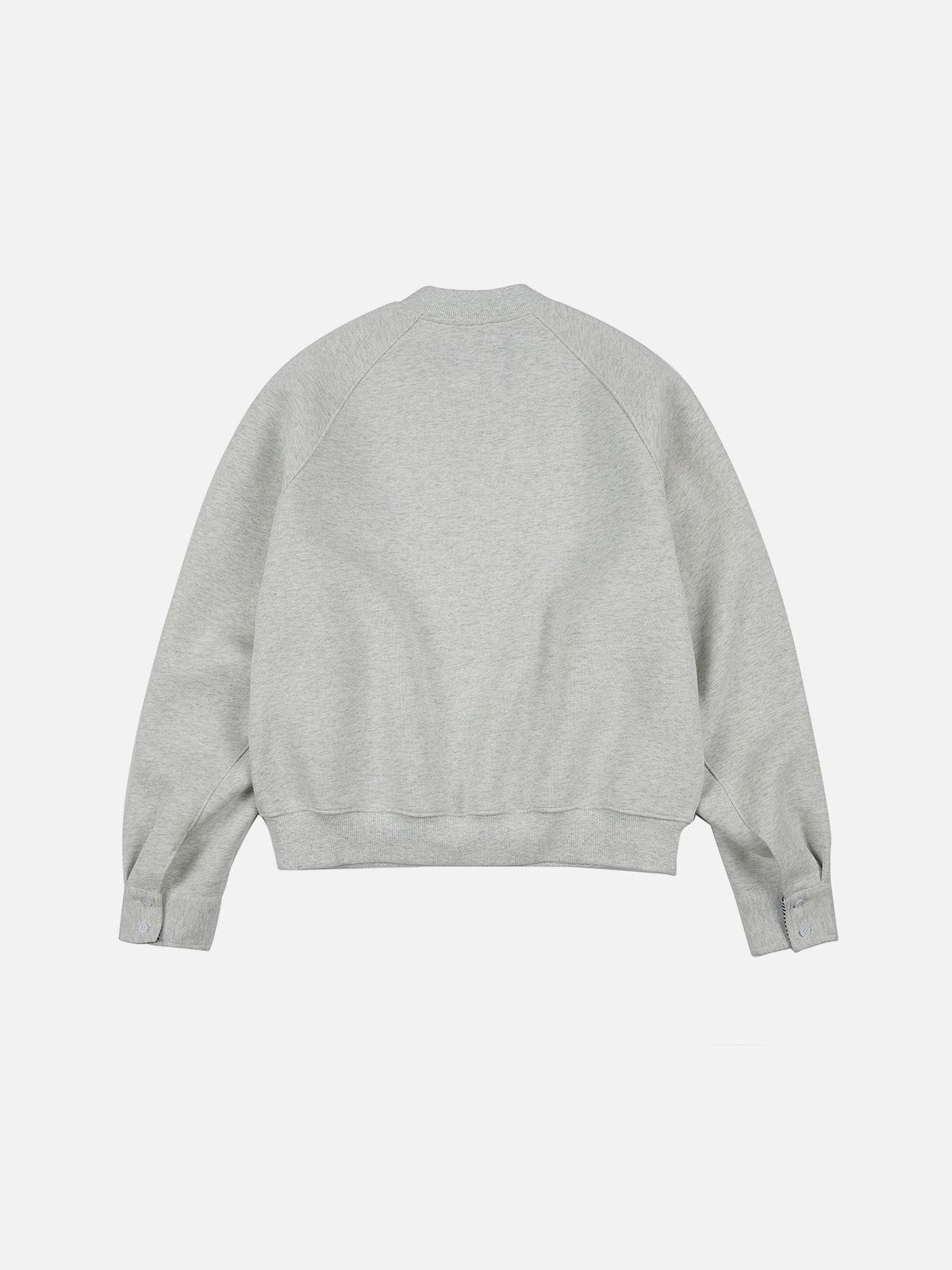 Haaura Plaid Patchwork Boxy Sweatshirt