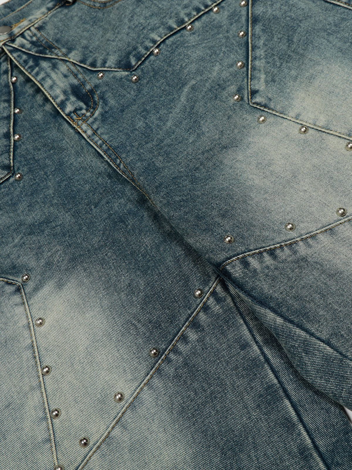Haaura Rivet Star Baggy Jeans