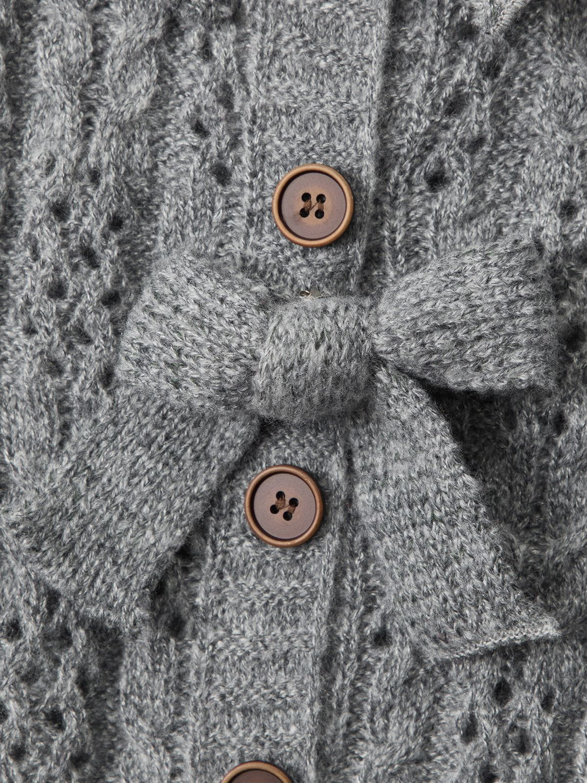 Haaura Bow Cropped Cardigan