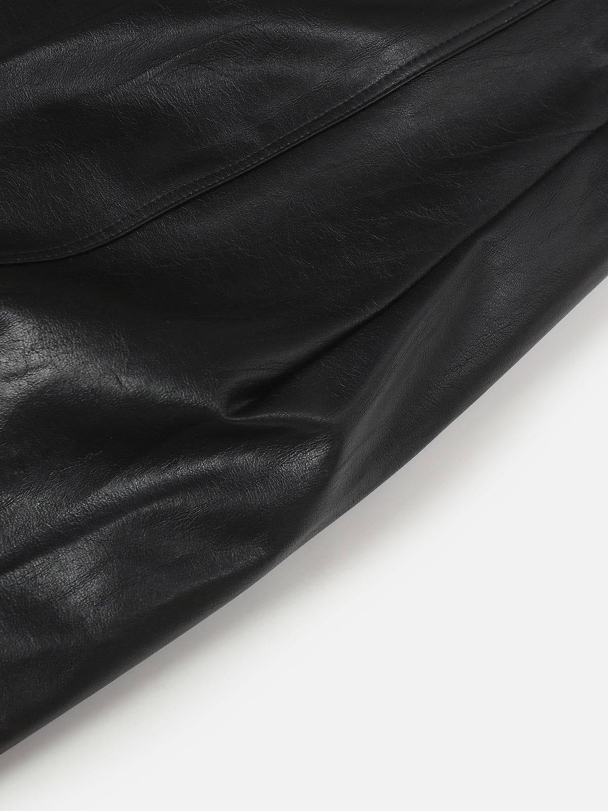 Haaura Faux Leather Baaggy Barrel Pants