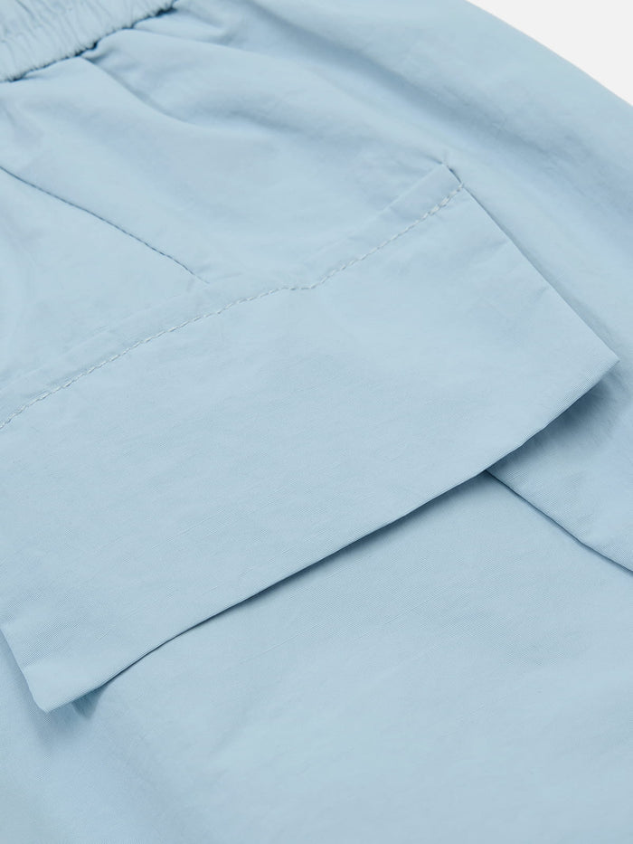 Haaura Pleated Panel Baggy Barrel Pants