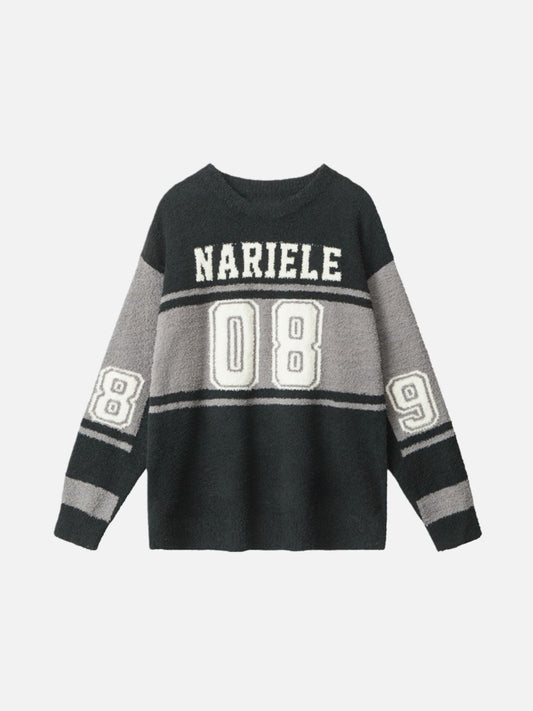 Haaura 08 Color Block Crewneck Sweater