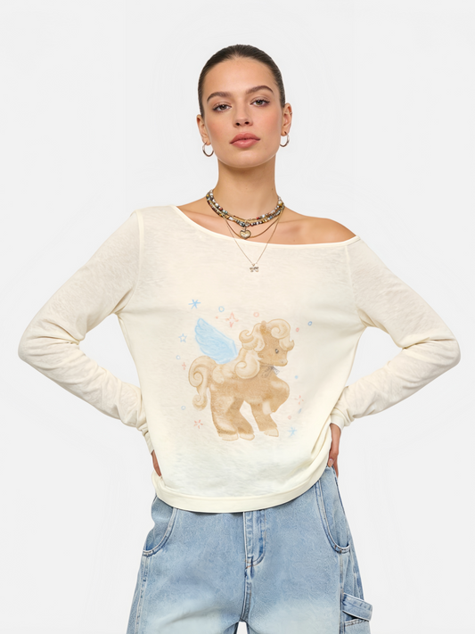 Haaura Angel Pony Long Sleeve Tee