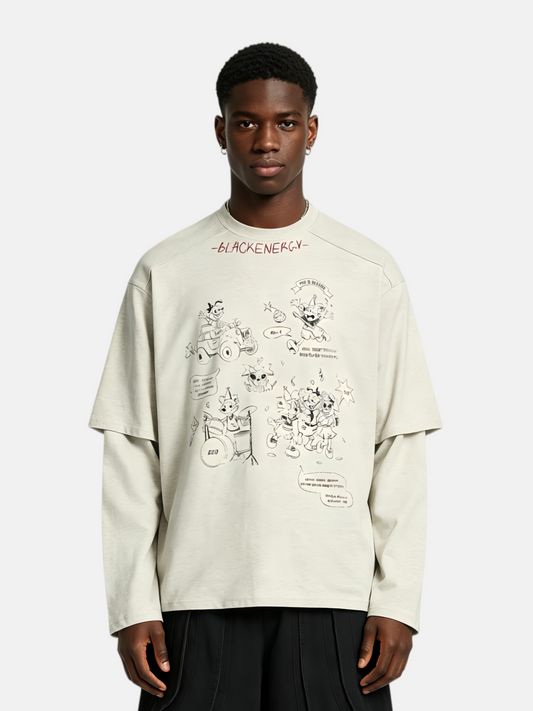Haaura Blackenergy Doodle Long Sleeve Tee