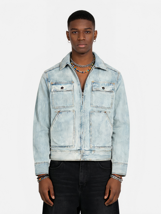 Haaura Classic Washed Denim Jacket