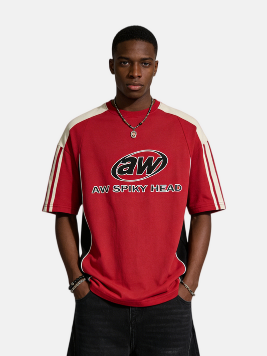 Haaura Contrast Color Speedway Racing Tee