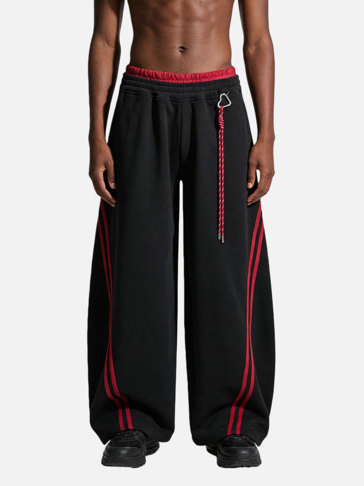 Haaura Contrast Stripe Jogger Pants