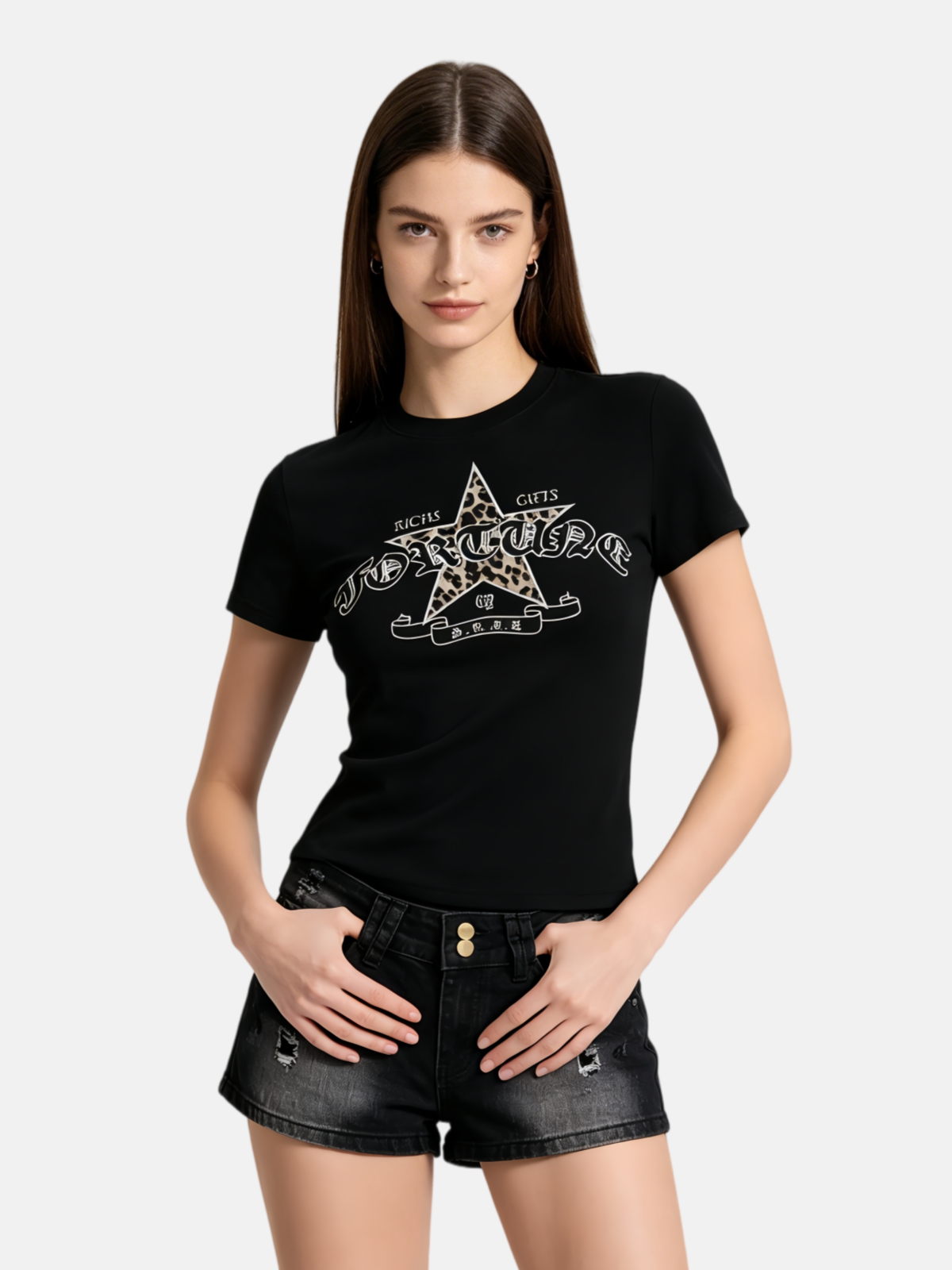 Haaura Leopard Fortune Graphic Tee