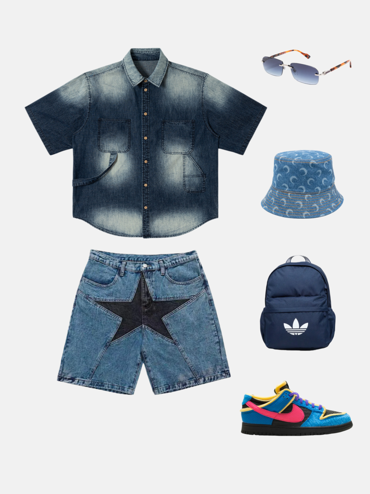 Haaura Utility Style Denim Shirt
