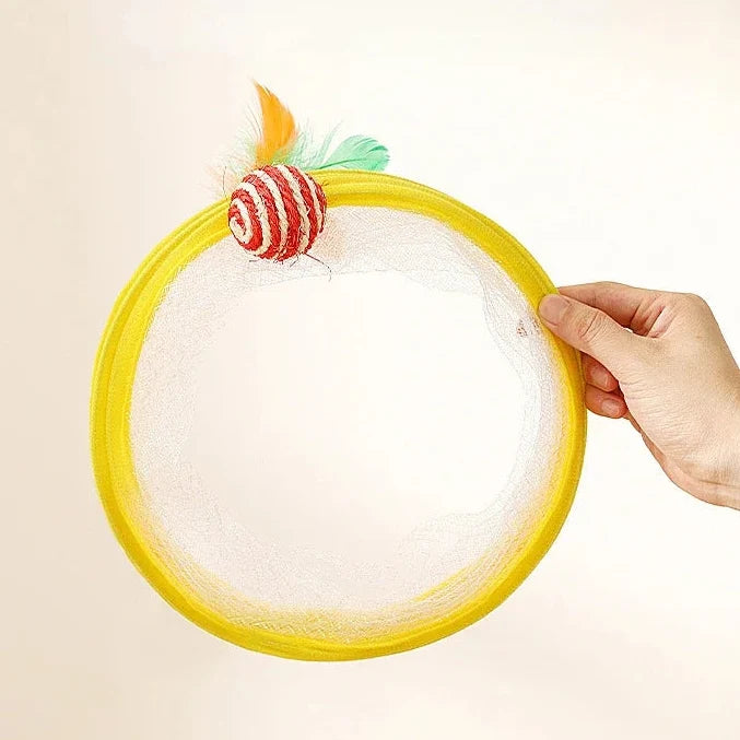 Brinquedo de túnel felino