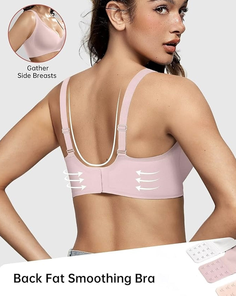 Seamless Deep V Push-Up Wireless Bra