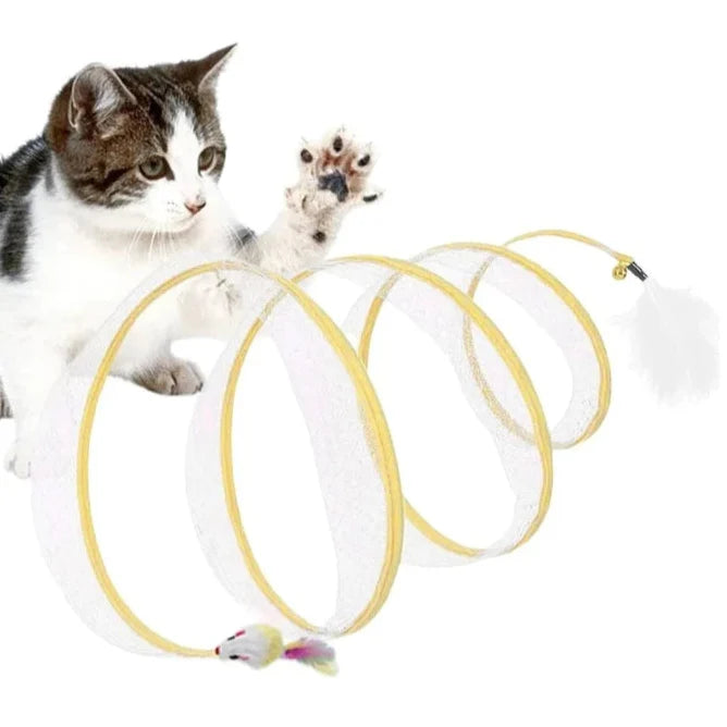Brinquedo de túnel felino