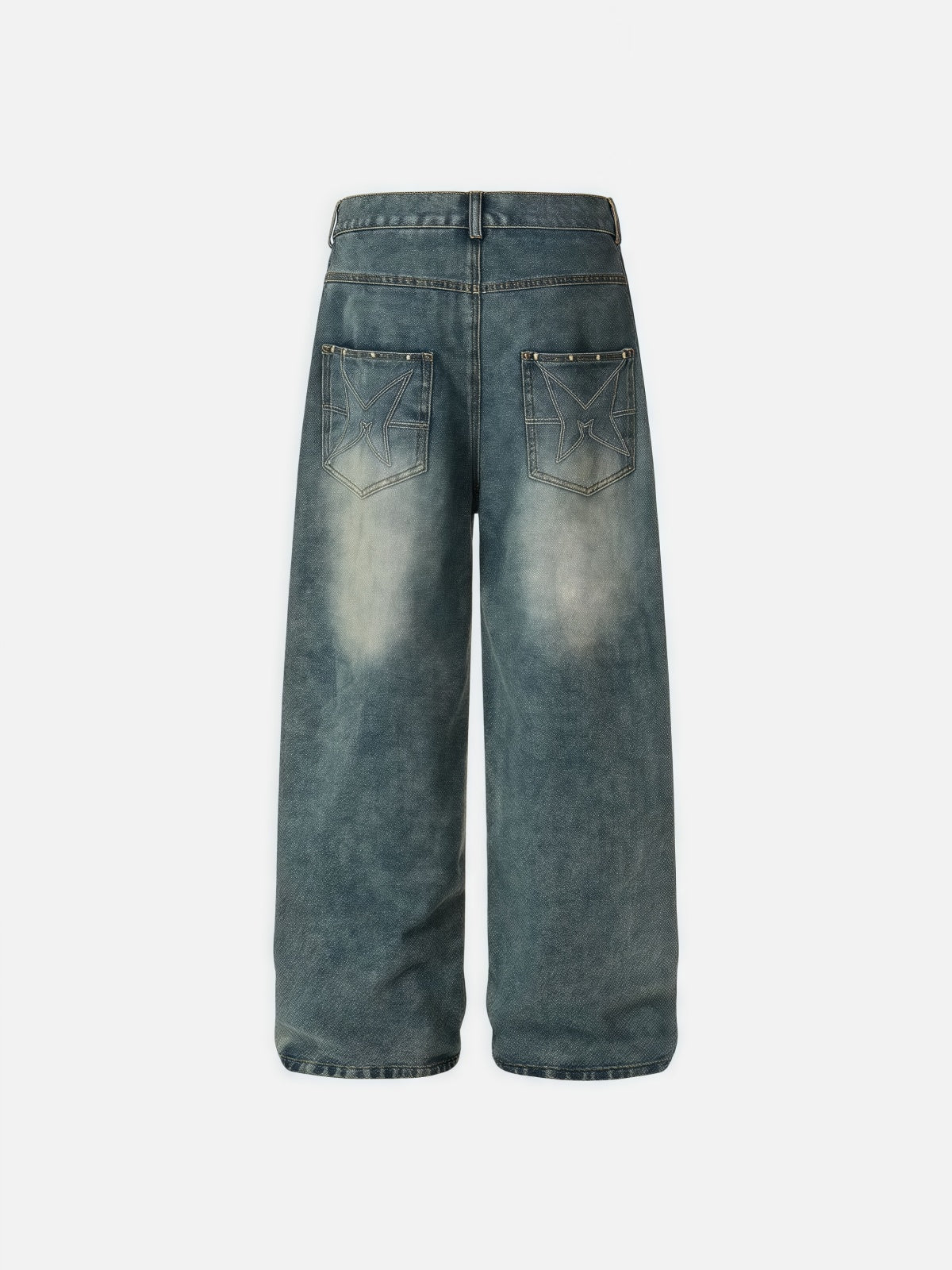 Haaura Rivet Star Baggy Jeans