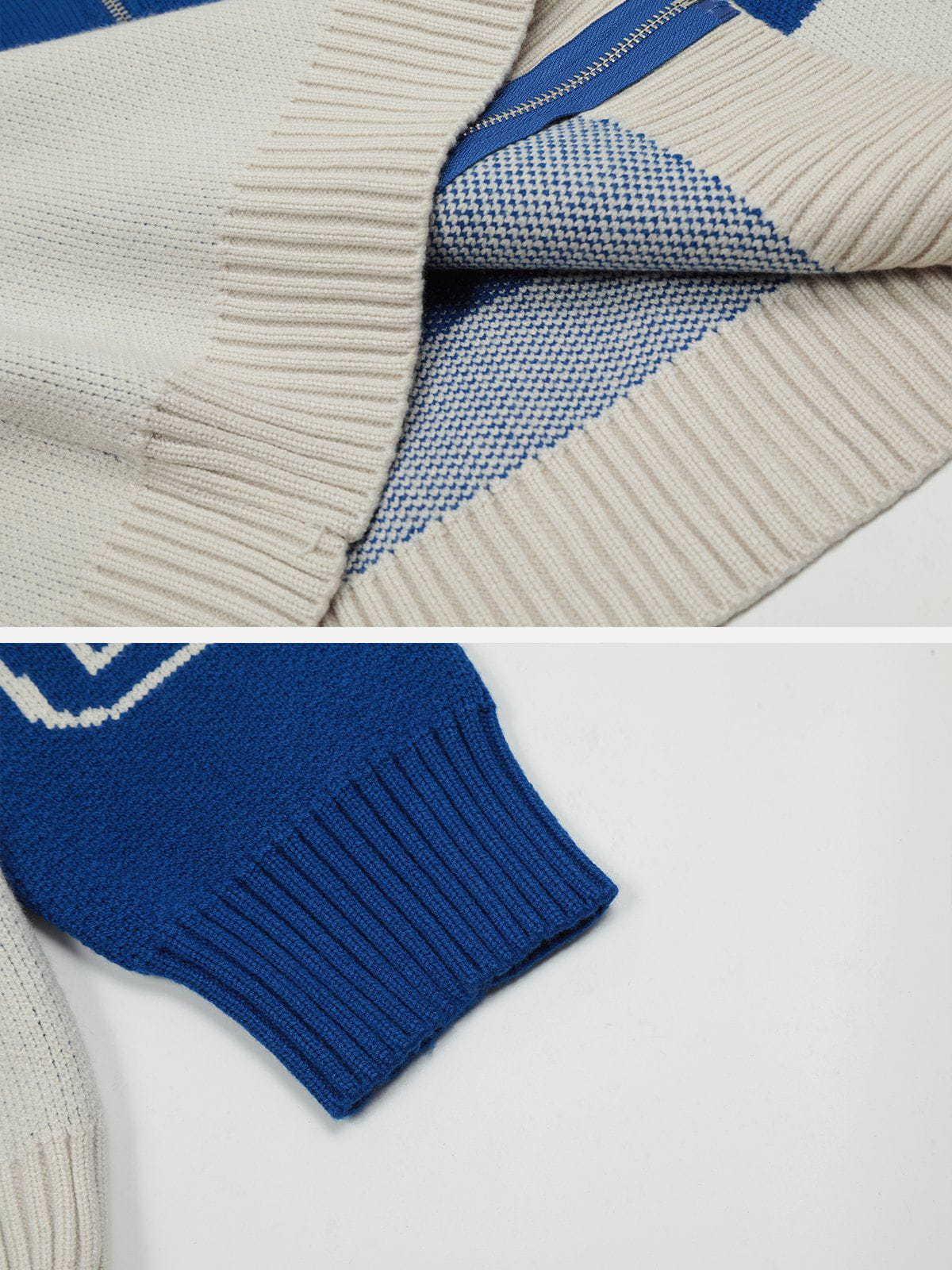 Haaura Color Block Racing Cardigan