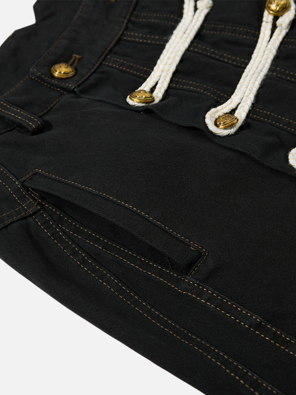 Haaura Rope Lace-Up Baggy Pants