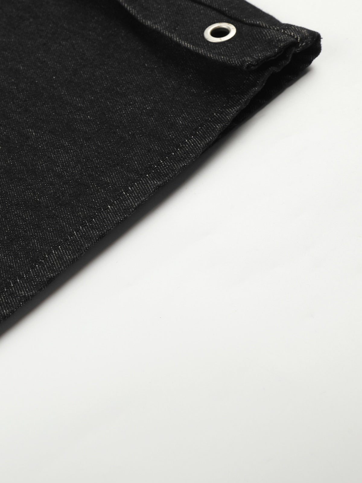 Haaura Grommet Side Button-Fly Barrel Jeans