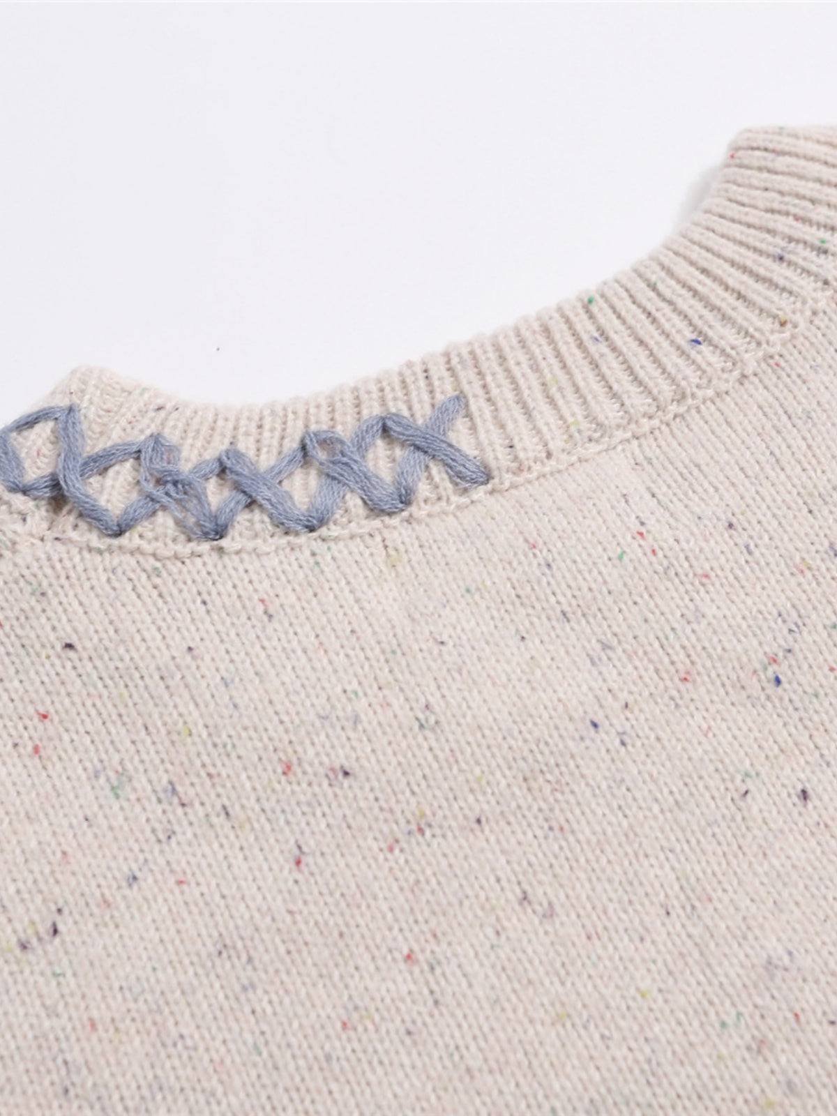 Haaura Embroidered Crewneck Sweater