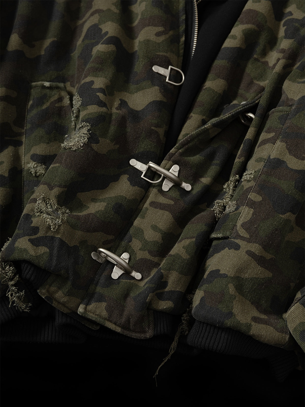 Haaura Utility Camo Bomber Jacket