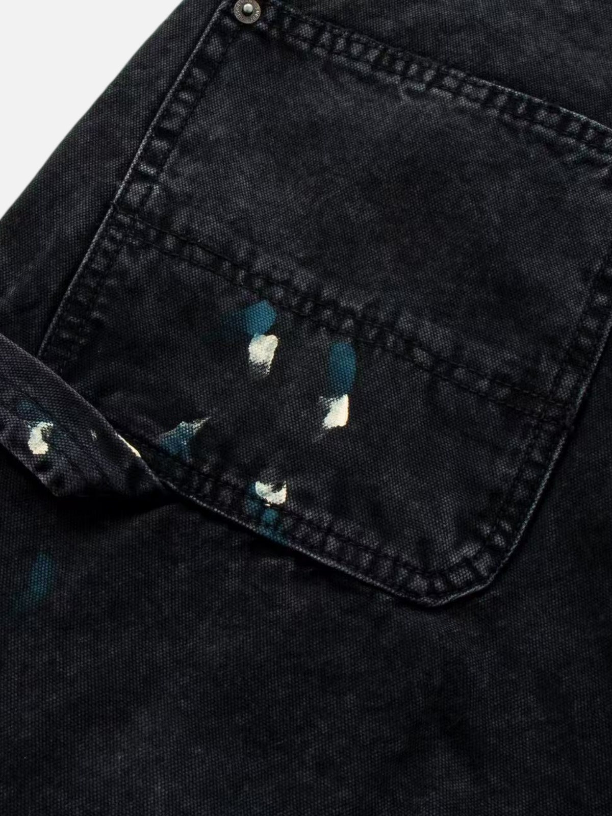 Haaura Distressed Splatter Cargo Baggy Jeans