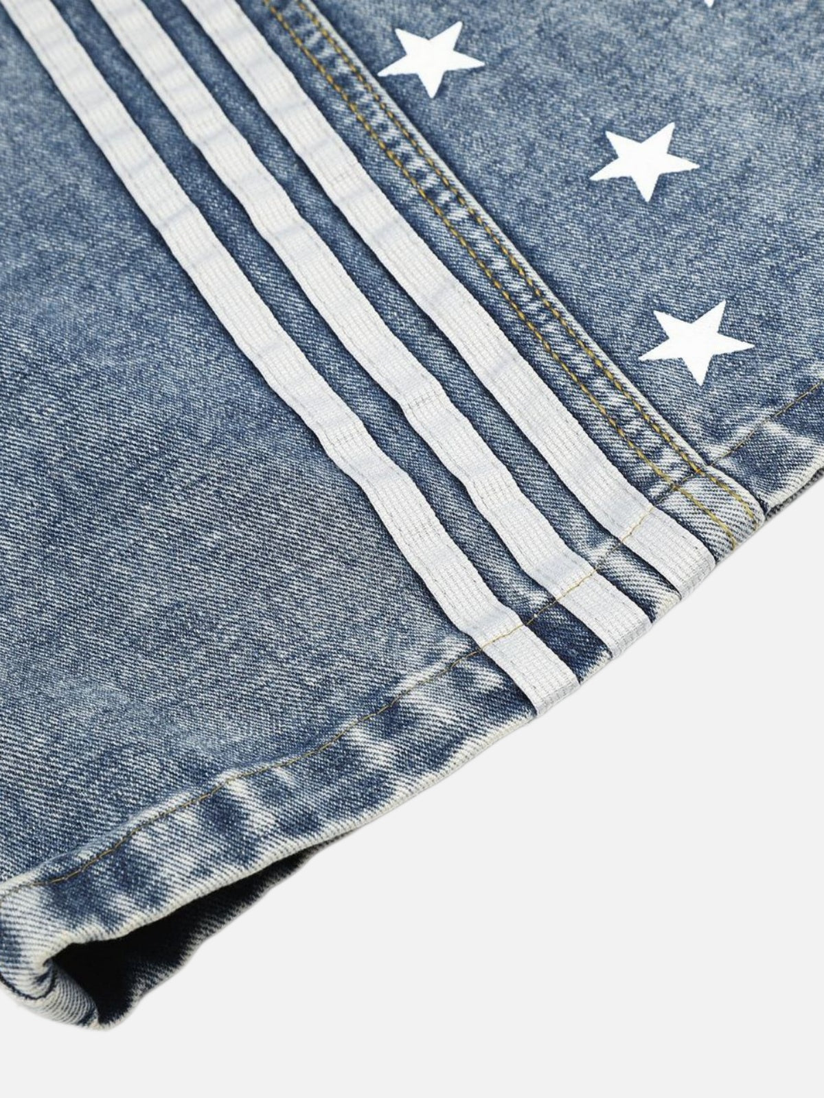 Haaura Side Stripe Star Baggy Barrel Jeans