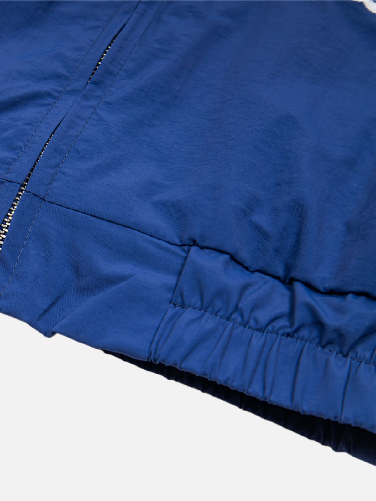 Haaura Cat Patch Colorblock Track Jacket