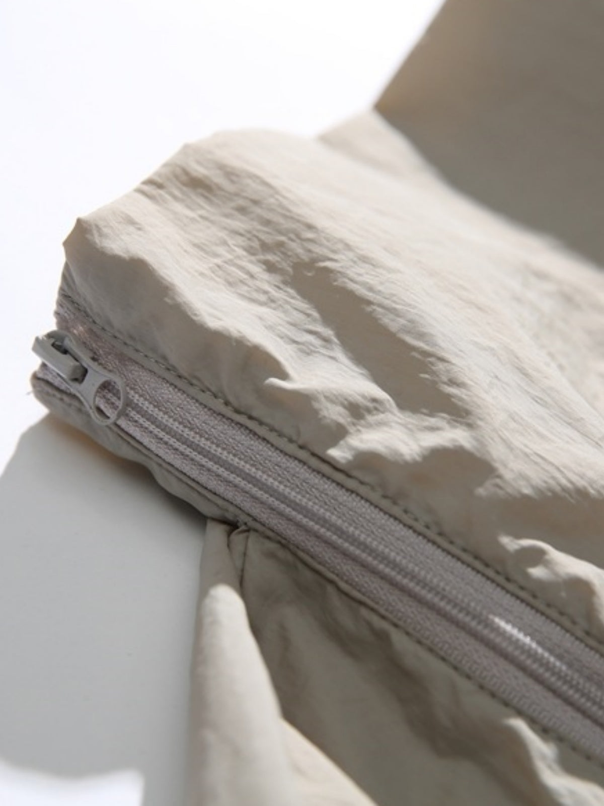 Haaura Oversized Half-Zip Wrinkled Jacket