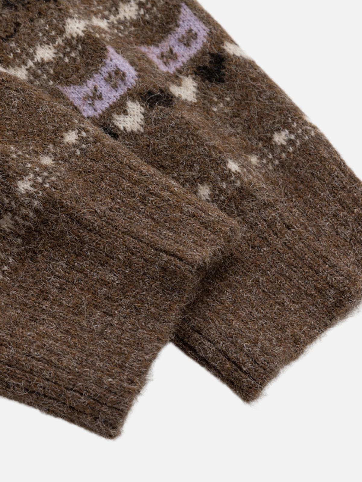 Haaura Cat Fair Isle Jacquard Cardigan