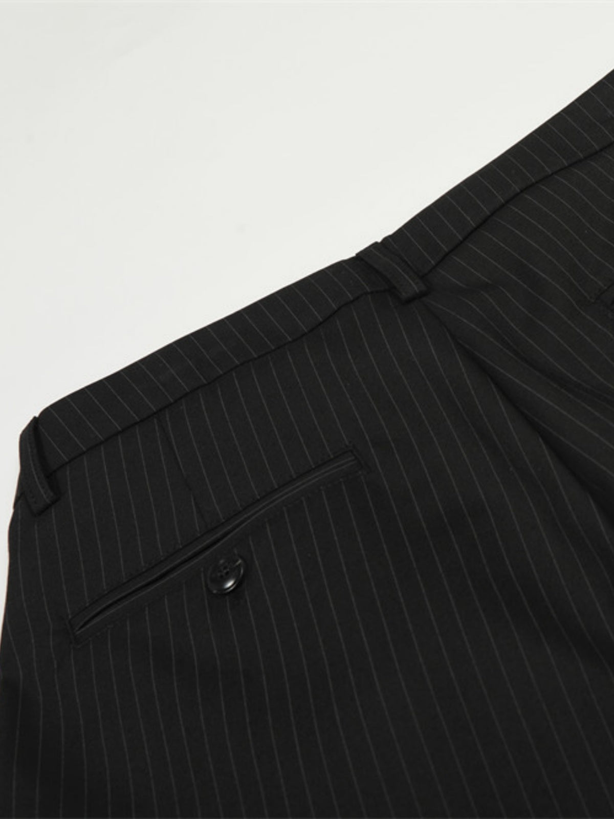 Haaura Stripe Metal Button Super Baggy Pants