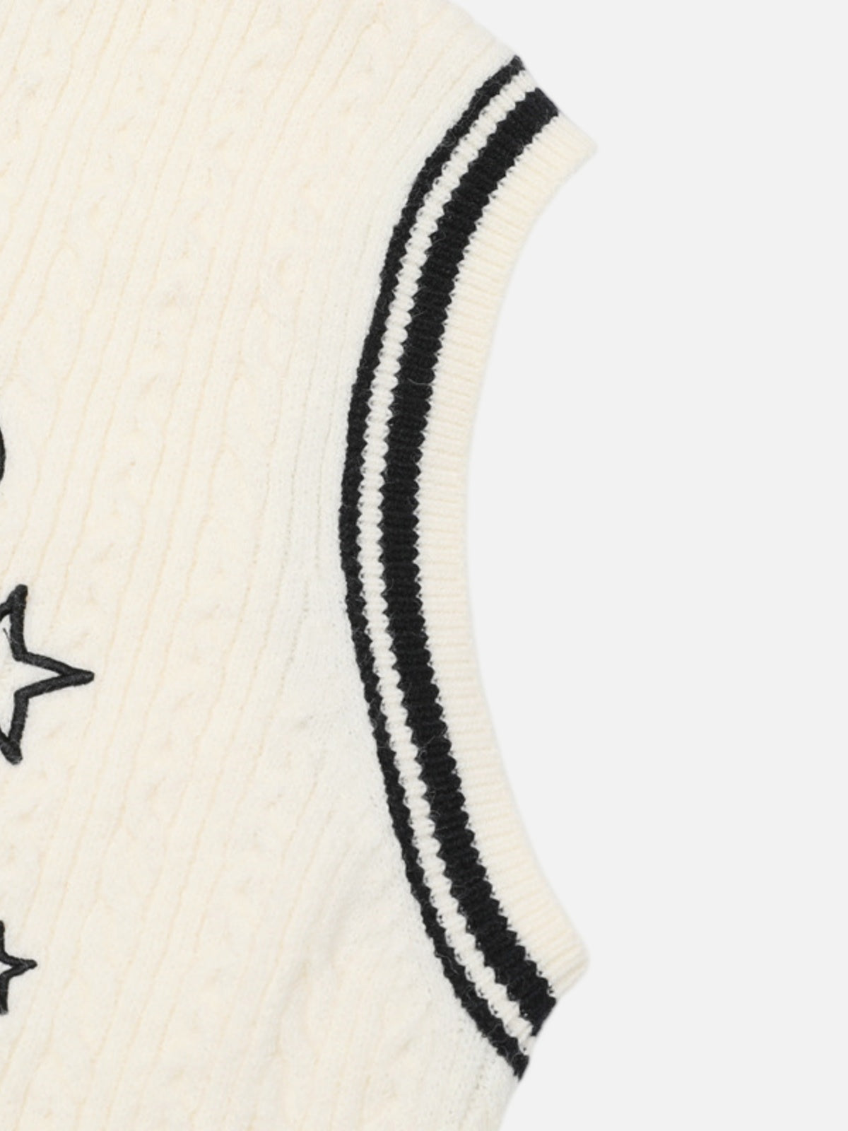 Haaura Music Note Tie Knit Vest