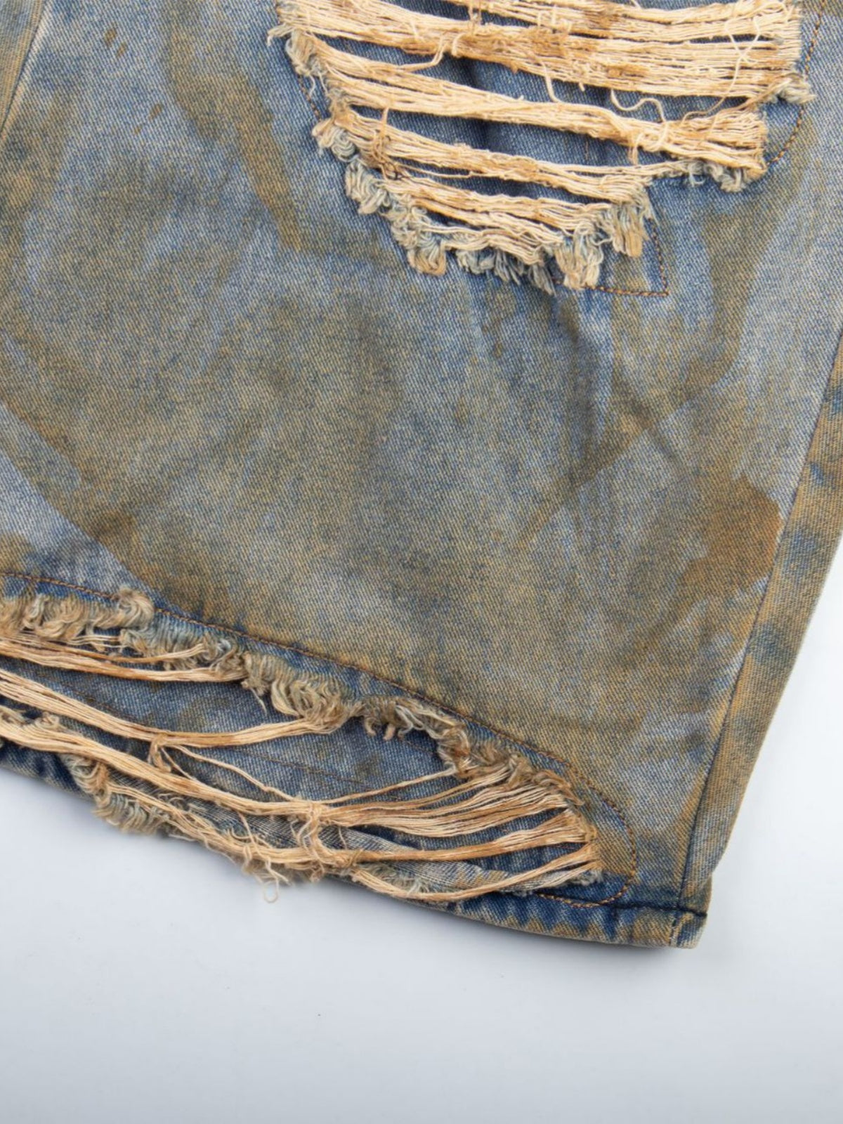 Haaura Distressed Washed Baggy Barrel Jeans