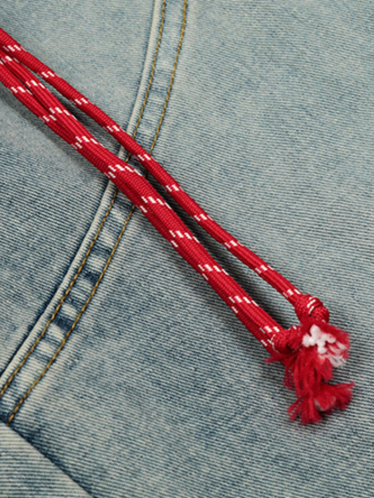 Haaura Arcuate Tassel Baggy Jeans