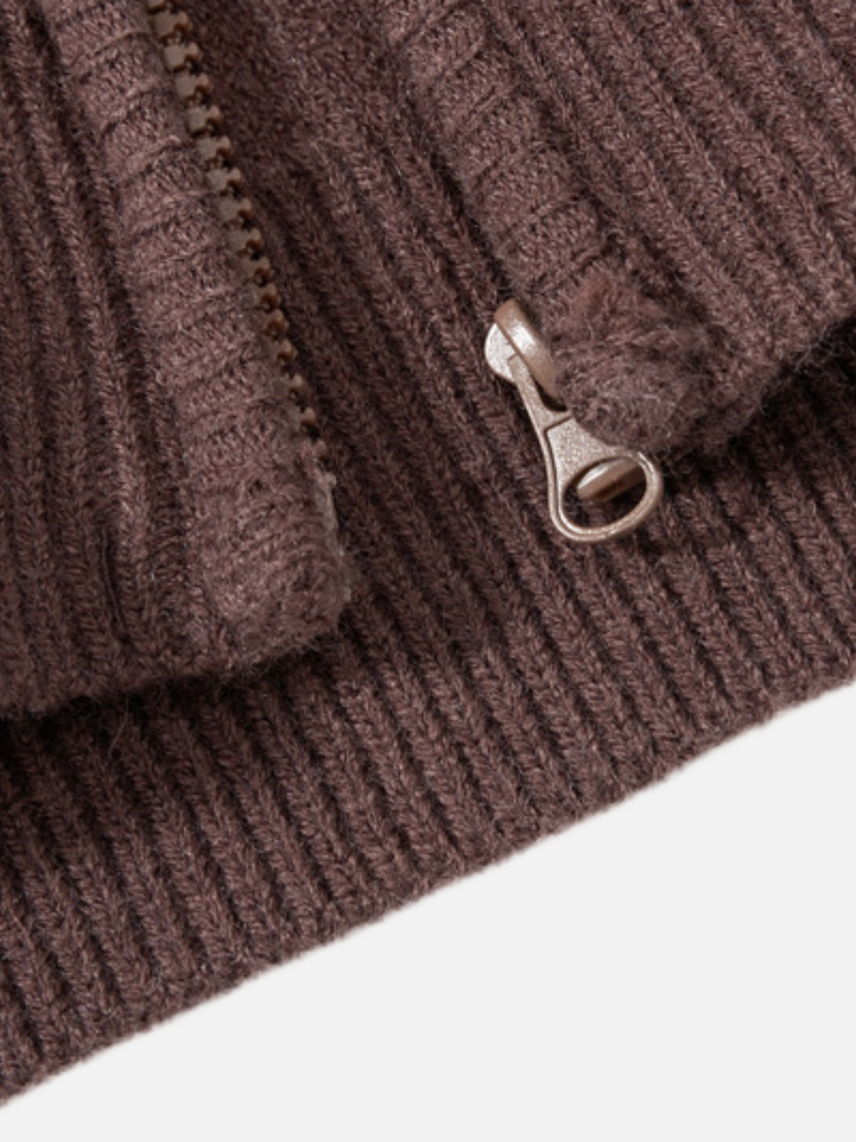 Haaura Argyle Zip Up Cardigan