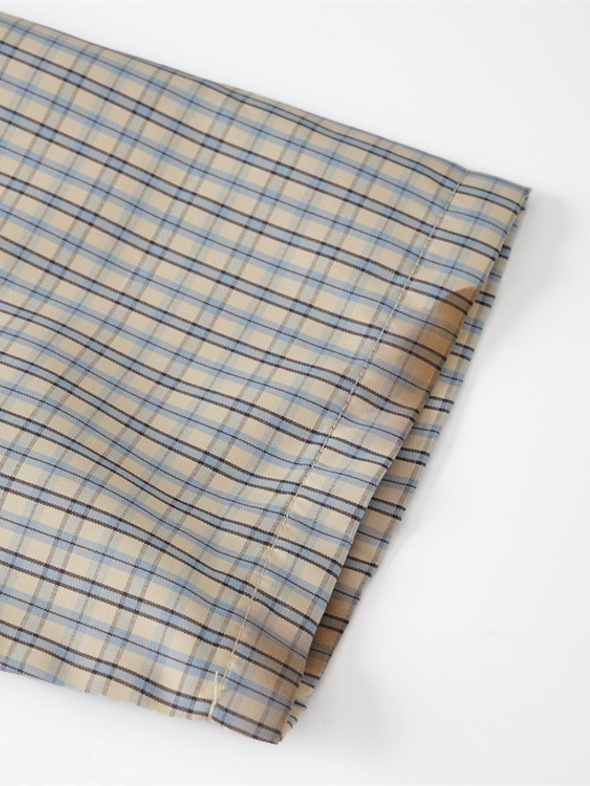 Haaura Boxy Gingham Abstract Smudge Shirt
