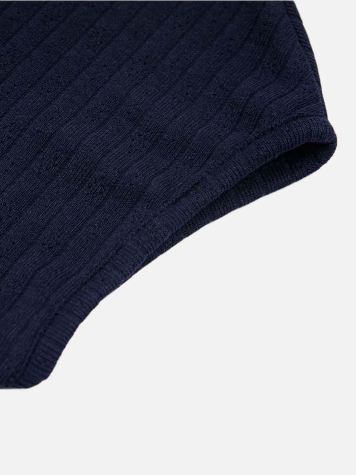 Haaura Ribbed Tie-Neck Tee